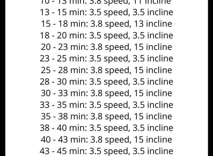 Treadmill Workout 1 Hour