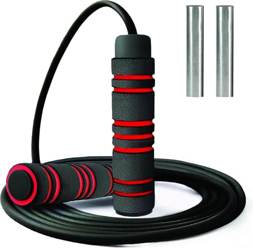 Weighted Jump Rope Workout (1LB) - Tangle-Free Ball Bearing...