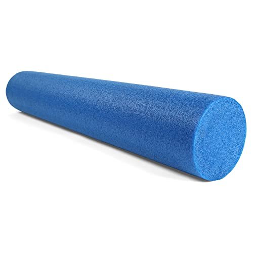 CanDo Blue PE Foam Rollers for Fitness, Exercise Muscle...