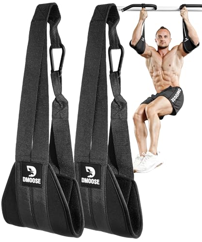DMoose Fitness Hanging Ab Straps for Pull Up Bar &...