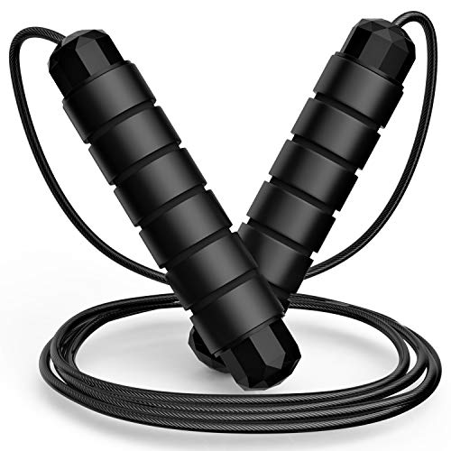 Jump Rope, Tangle-Free Rapid Speed Jumping Rope Cable with...