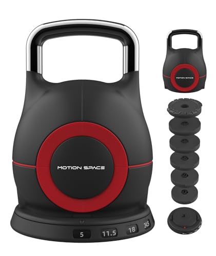 Adjustable Kettlebell for Home Gym, 5-44lbs Strength...