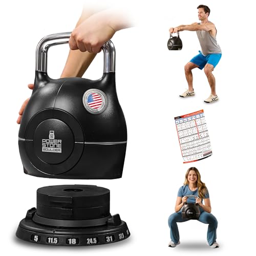 Lifepro Boulder Adjustable Kettlebell – 7-in-1 Kettlebells...