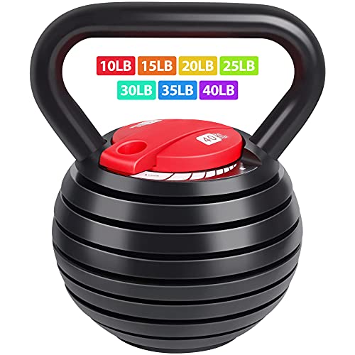 TopMade Adjustable Kettlebell Weights Set Cast Iron...
