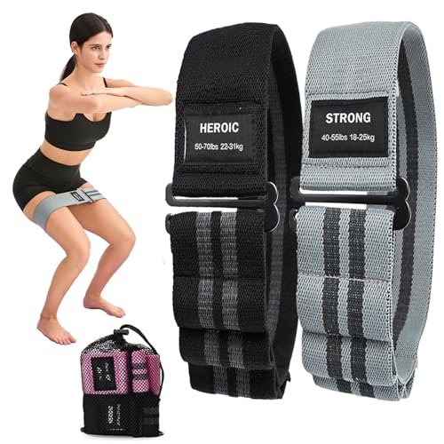 Adjustable Fabric Resistance Bands for Squats, Glutes &...