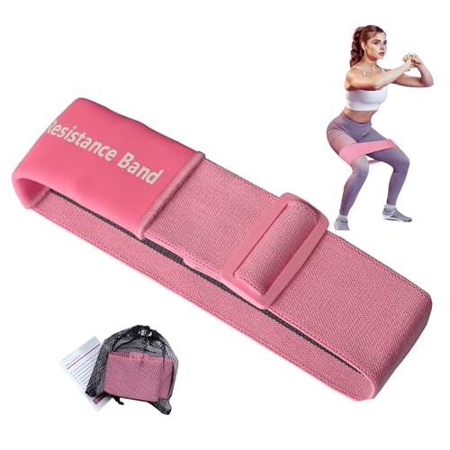 Adjustable Fabric Resistance Bands with Medium Resistance...