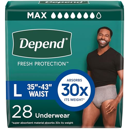 Depend Fresh Protection Adult Diapers, Incontinence...