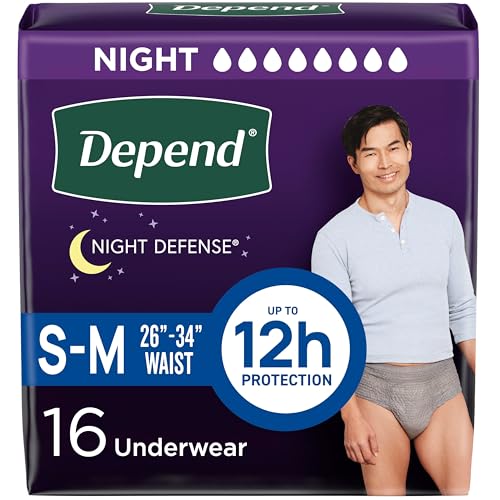 Depend Night Defense Adult Diapers, Incontinence Underwear...