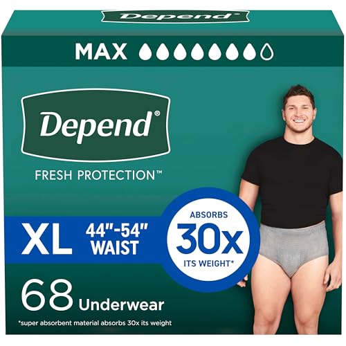 Depend Fresh Protection Adult Diapers, Incontinence...