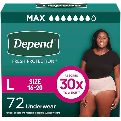 Depend Fresh Protection Adult Diapers, Incontinence &...