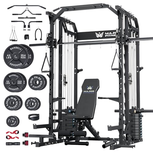 Major Fitness Drone2 Premium Smith△ Machine – All-in-One...