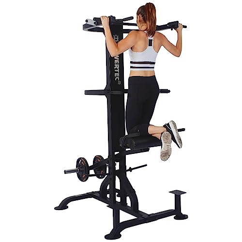 PowerTec Levergym Assisted Chin Up Bar and Dip Station,...