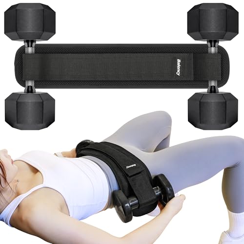 Hip Thrust Belt, Balency Hip Thrust Belt for Dumbbells...