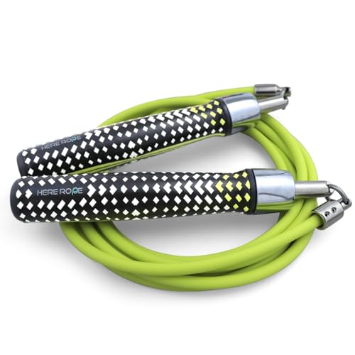 HEREROPE 1/4LB Weighted Jump Rope for Speed, Cardio, Boxing...