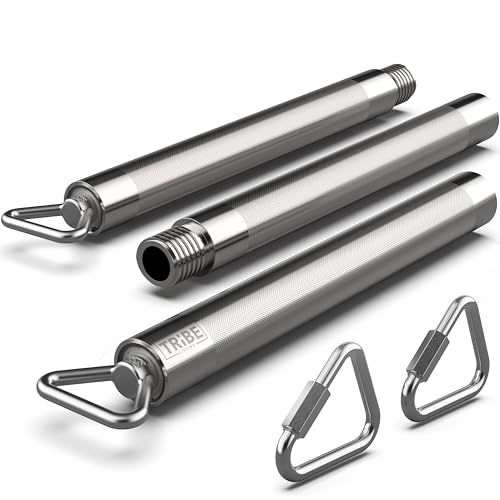 Heavy Duty Steel Resistance Band Bar - Portable Resistance...