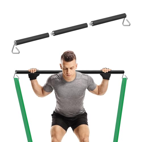 Prebene Resistance Band Bar, 26.4in or 39.4in, Workout Bar...