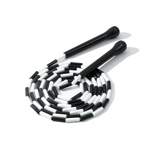 IDOU Beaded Jump Rope - Adjustable, Unbreakable Handles &...