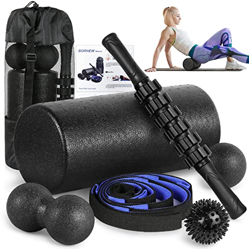 Foam Roller Set - High Density Back Roller, Muscle Roller...