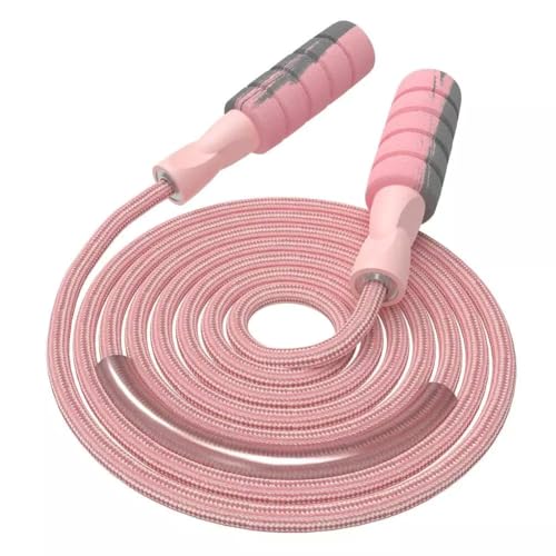 FITMYFAVO Jump Rope Cotton Adjustable Skipping Weighted...