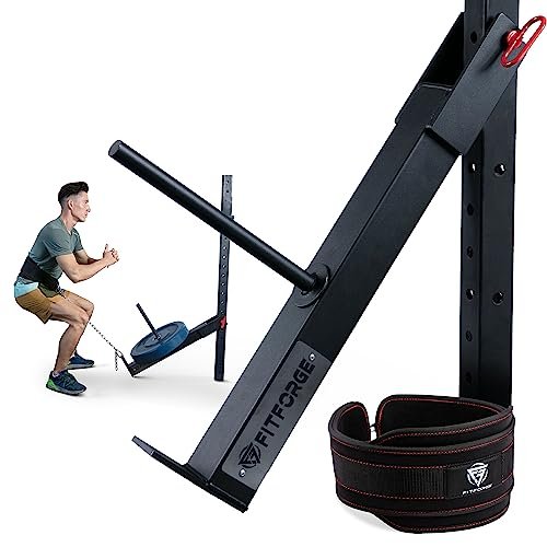 FitForge Belt Squat Attachment for Rack - Space Saving...