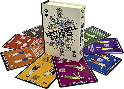 Stack 52 Kettlebell Exercise Cards. Workout Playing Card...