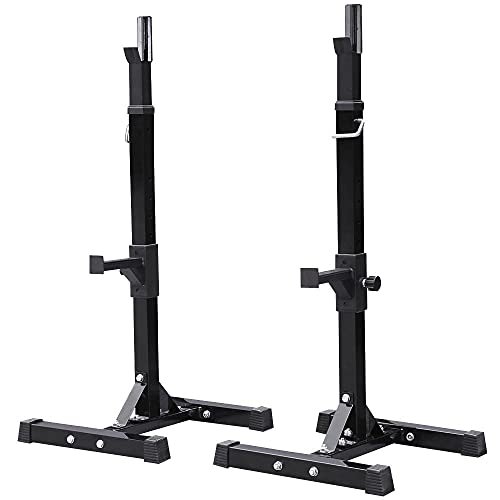 Yaheetech Pair of Adjustable Squat Rack Standard 44-70 Inch...