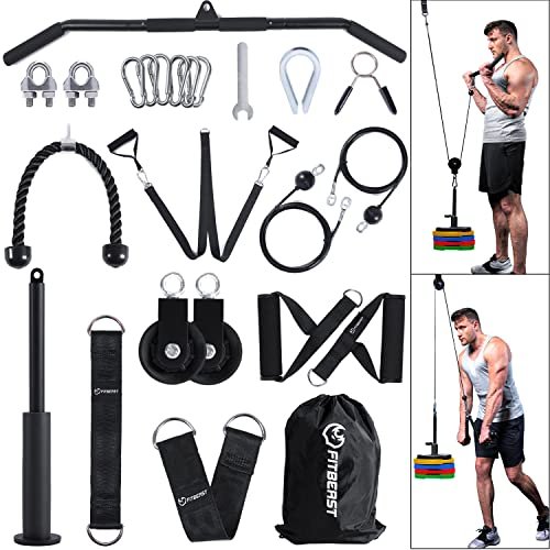 FitBeast Pulley System Gym, Cable Weight Pulley System for...