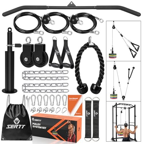 SERTT Weight Pulley System Gym, Pulley Pro Home Cable...