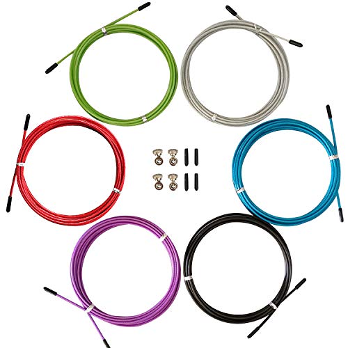 Replacement Cable for Speed Jump Rope, 6pcs 10ft Stainless...