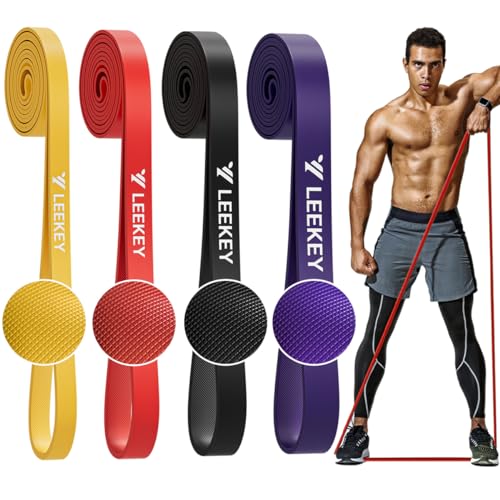 LEEKEY Resistance Bands,Rubber Exercise Bands - Workout...
