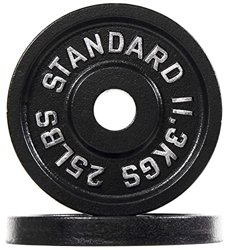 Fitvids Olympic 2-Inch Cast Iron Plate Weight Plate for...