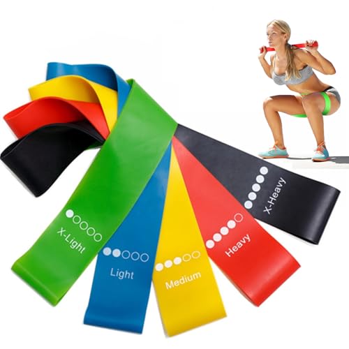 Ring Resistance Bands Set of 5 Resistance Bands for...