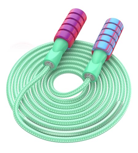 CRHOEIQ Jump Rope for Fitness, Weighted Jumprope for Women...