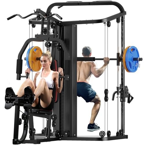 SunHome Multifunction Home Gym System Workout Station,Smith...