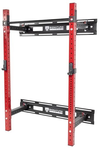 Fitvids 3” x 3” Wall Mounted Fold-in Power Cage Squat...