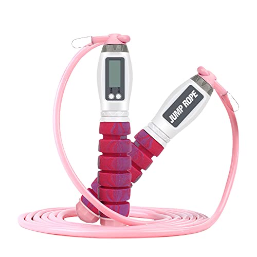 Workout Jump Rope with Counting,9.85ft Adjustable Skipping...