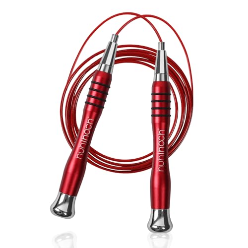 High Speed Jump Rope - Self-Locking No-Screw Design, 360°...