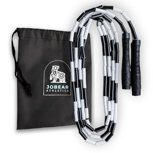 JOBEAR Athletics Beaded Jump Rope for Functional Fitness...