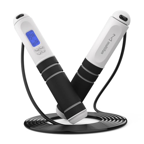 Jump Rope, multifun Speed Skipping Rope with Calorie...