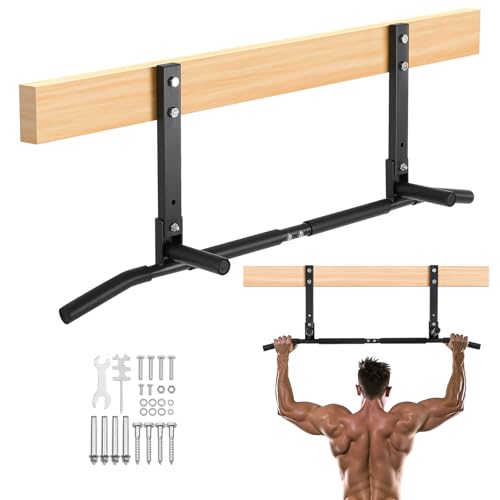 VEVOR Joist Mount Pull Up Bar, Ceiling Mounted Chin Up...