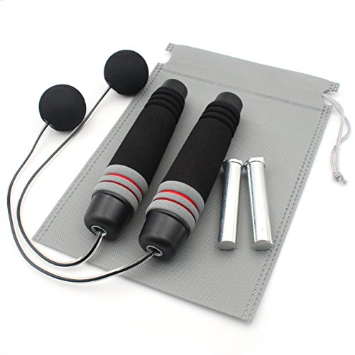 Benvo Weighted Ropeless Jump Rope Cordlee Speed Rope...