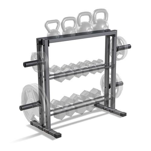 Marcy Combo Weights Storage Rack for Dumbbells,...