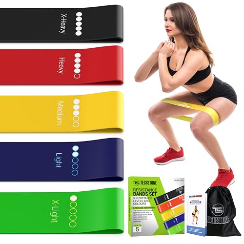 TechStone Resistance Bands Set for Men and Women, Pack of...