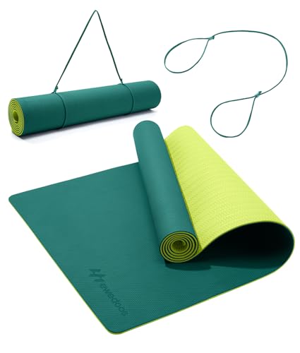 Ewedoos Eco Friendly Yoga Mat Thick TPE Yoga Mat Non...