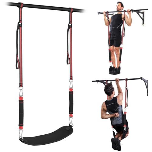 Pull Up Assistance Bands with Fabric Feet/Knee Rest, Heavy...