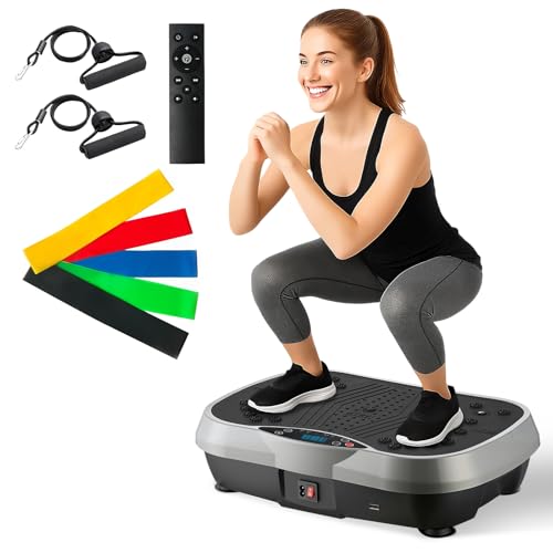 ALSO GO Vibration Plate Exercise Machine, 3 Workout Modes...