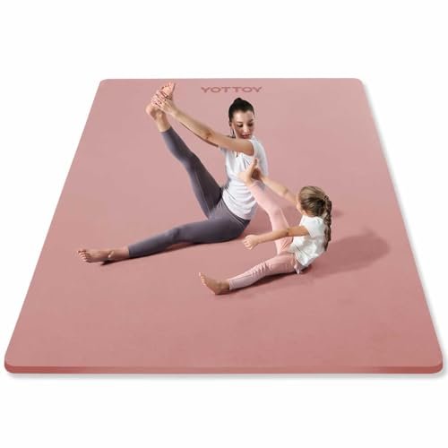 YOTTOY Large Yoga Mat (75 * 52 * 1/2inch),Extra Wide...