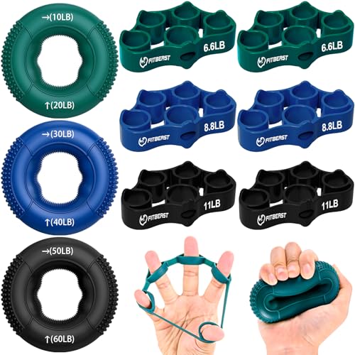 FitBeast Hand Grip Strengthener, Finger Exerciser, Forearm...