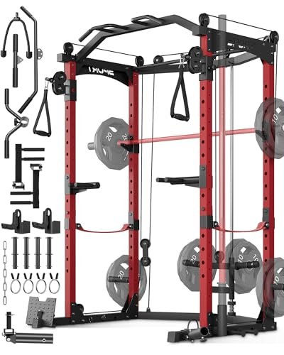 GarveeLife Power Cage, Multi-Functional Power Racks for...