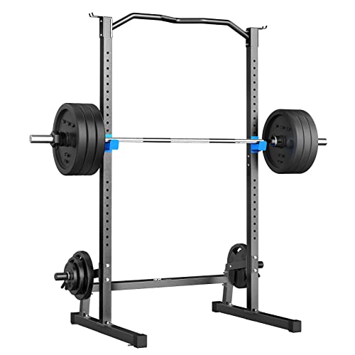 JX FITNESS Squat Rack Cage with Pull Up Bar,Adjustable...